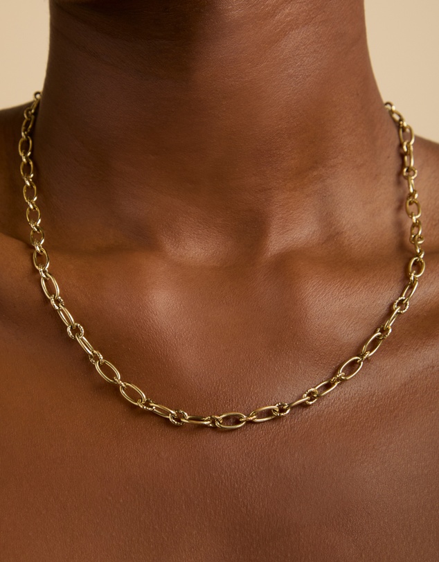 Astrid & Miyu - Open Link 18ct Gold Plated Necklace