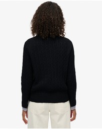 Superdry - Brushed Cable Half Zip Knit