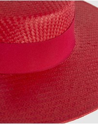 Max Alexander - Red Boater Hat