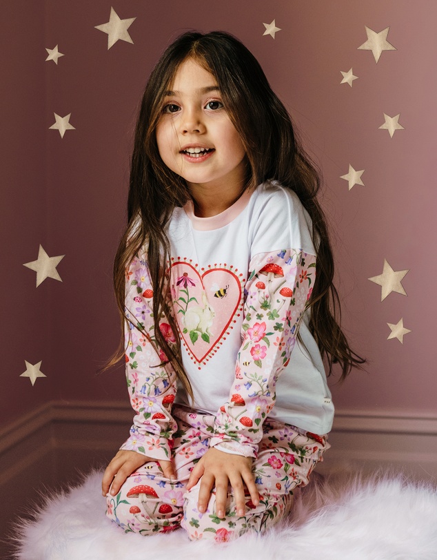 Fleur Harris - 'Toadstool' Slumber Sleep Set in Peach