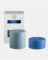 porter green - escc large pillar candle soy-blend unscented candles