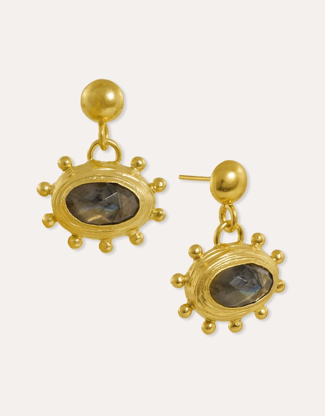 Ottoman Hands - Zand Labradorite Drop Earrings