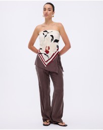 Minima Esenciales - Isla Print Scarf Top