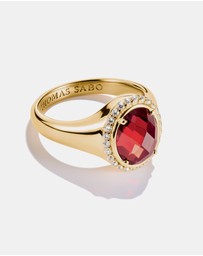 THOMAS SABO - THOMAS SABO Ring with Red Zirconia Stone