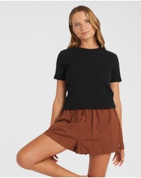 Roxy - Womens Place To Elastic Waist Shorts