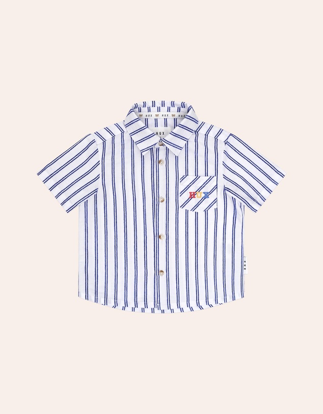 Huxbaby - Ocean Stripe Shirt - ICONIC EXCLUSIVE - Babies-Teens
