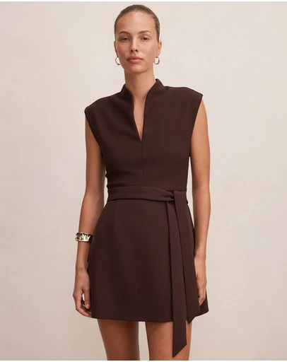 Forever New - Rory Structured Tie Mini Dress
