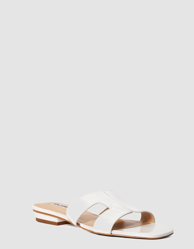 Dune London - Loupe - White Patent