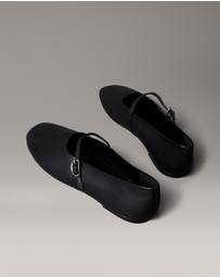 Calvin Klein - Leather Square Toe Ballerinas
