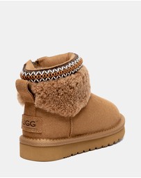 EVERAU - Australian Shepherd Ugg Brunel Kids Cow Suede Upper UGG Boots