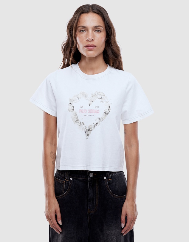 ENA PELLY - Rose Heart Relaxed Baby Tee