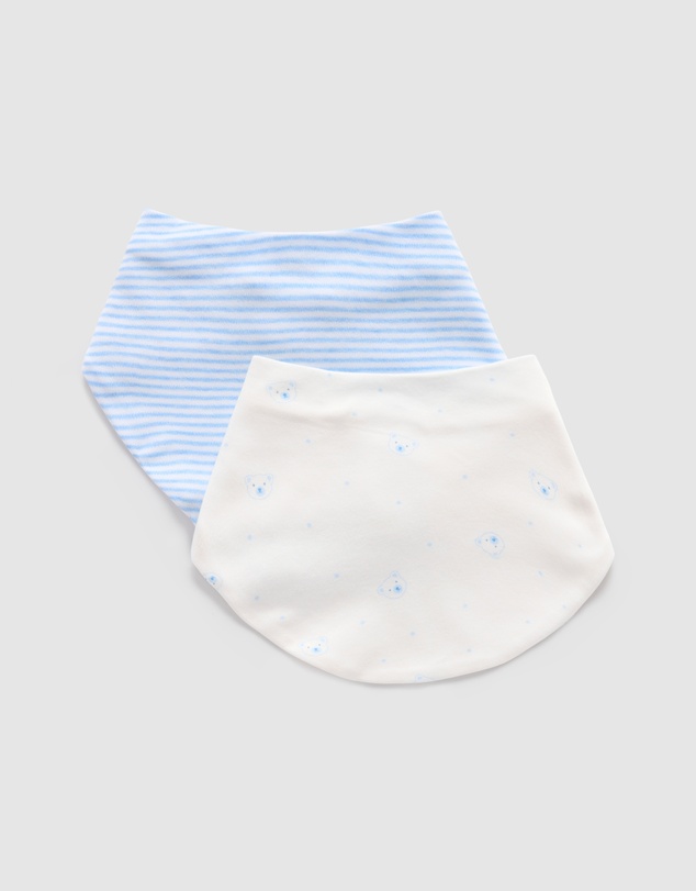 Purebaby - 2 Pack Essential Dribble Bib