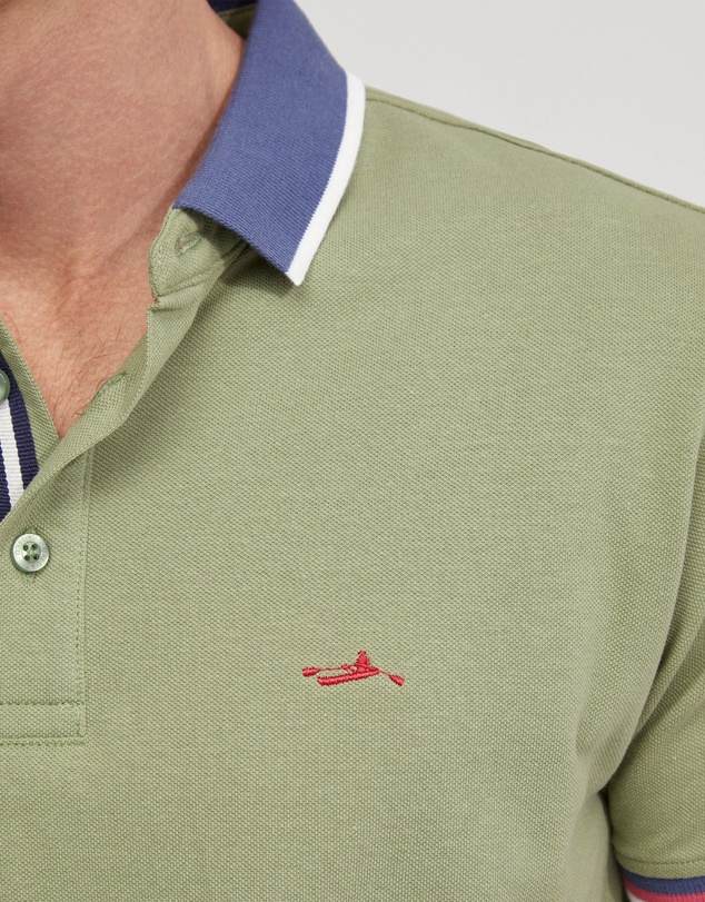 Oxford - Cam Contrast Collar Pique Polo