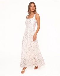 Petal & Pup - Valley Maxi Dress - White Floral Lace