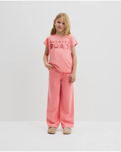 Country Road - Organically Grown Cotton Sequin Logo T-shirt