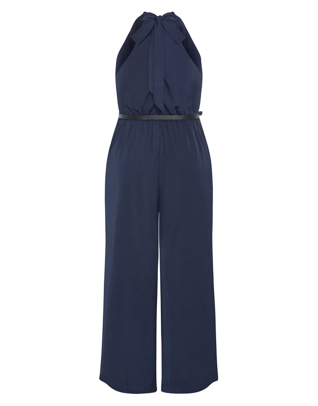 City Chic - Clara Halter Wide Leg Jumpsuit