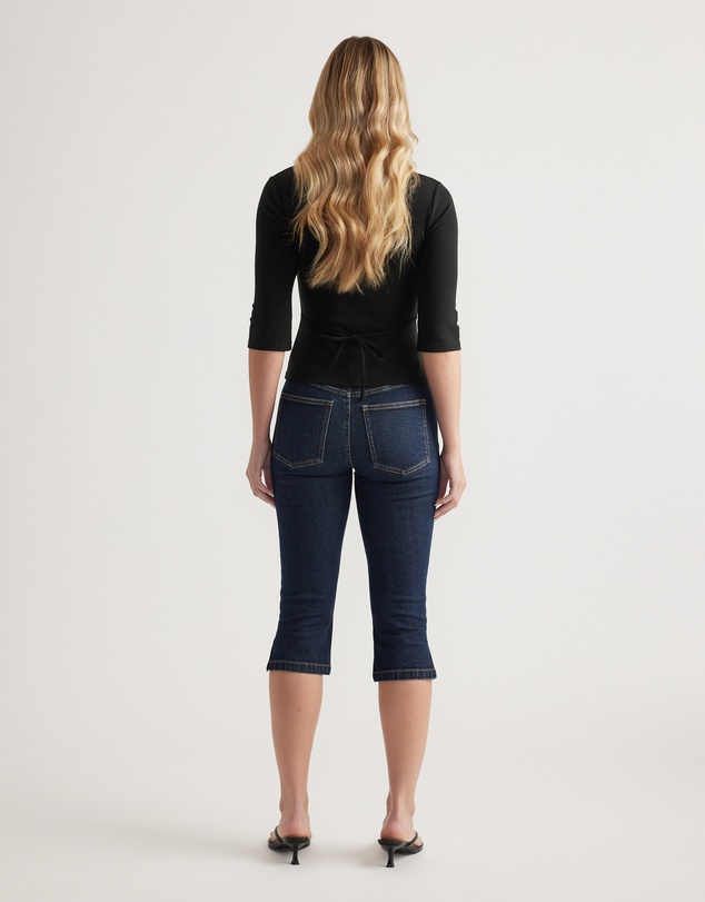 Decjuba - Iris Fitted 3/4 Sleeve Top