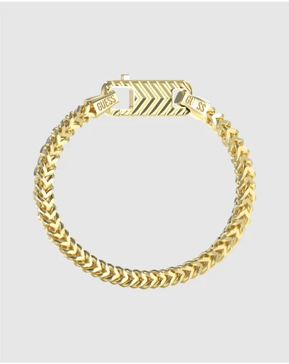 GUESS - Gold-Tone Textured Hook Bracelet