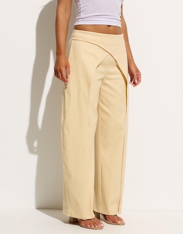 Dazie - Nikia Low Rise Wrap Barrel Cotton Pants