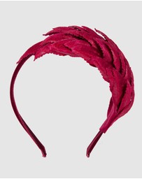 Max Alexander - Small red fascinator headband