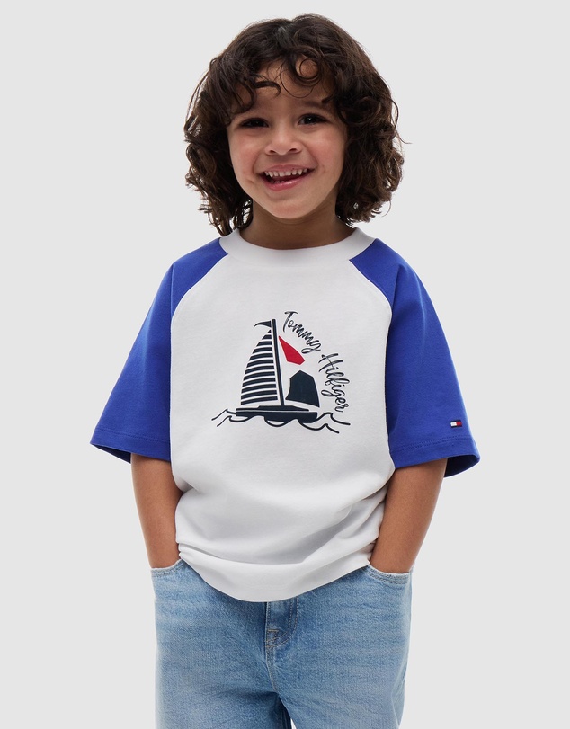 Tommy Hilfiger - LB Graphic Colourblock T-Shirt - Kids