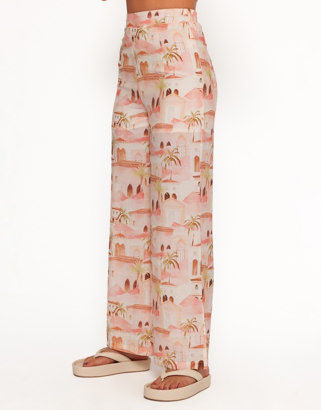 Petal & Pup - Devina Pants - Tan Print