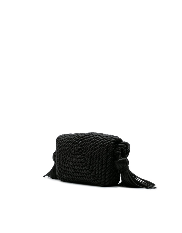 Pre-Loved by Azura Reborn - Pre-Loved Lambskin Torchon Classic Tasseled Twisted Crossbody