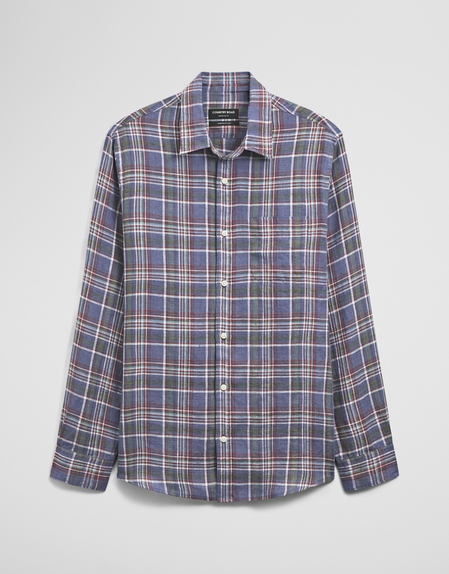 Country Road - Regular Fit Linen Check Shirt
