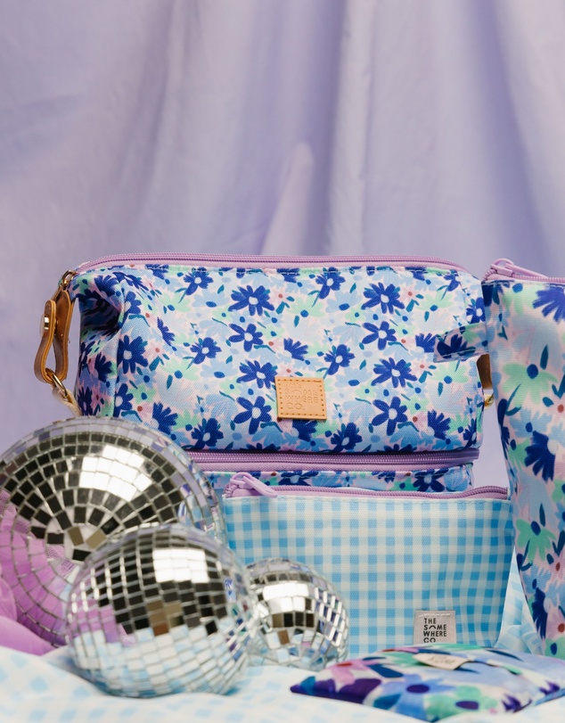 The Somewhere Co - Blue Meadow Cosmetic Bag