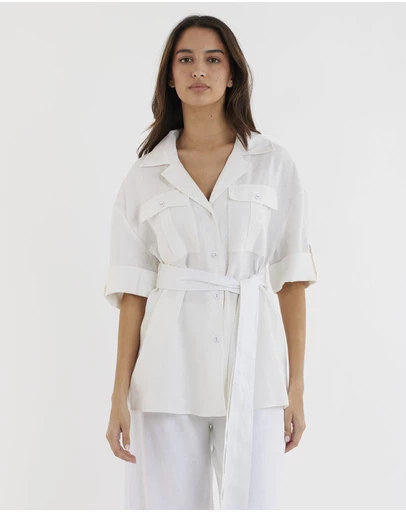 Amelius - Jade Oversized Linen Shirt