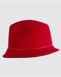 Max Alexander - Felt Red Trilby Hat