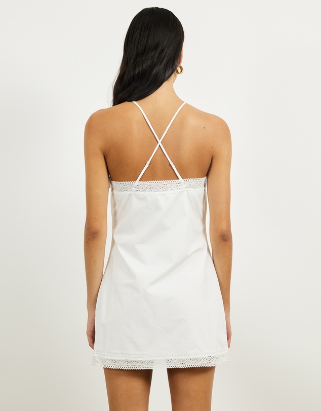 Lover - Lucy Lace Trim Mini Dress