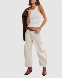 Free People - Good Luck Mid Rise Barrel Jeans