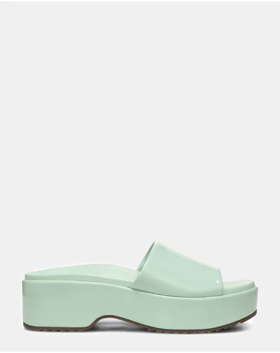 Vionic - Trista Flatform Slide - Menta Patent