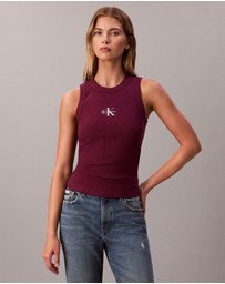 Calvin Klein Jeans - Monologo Rib Tank Top
