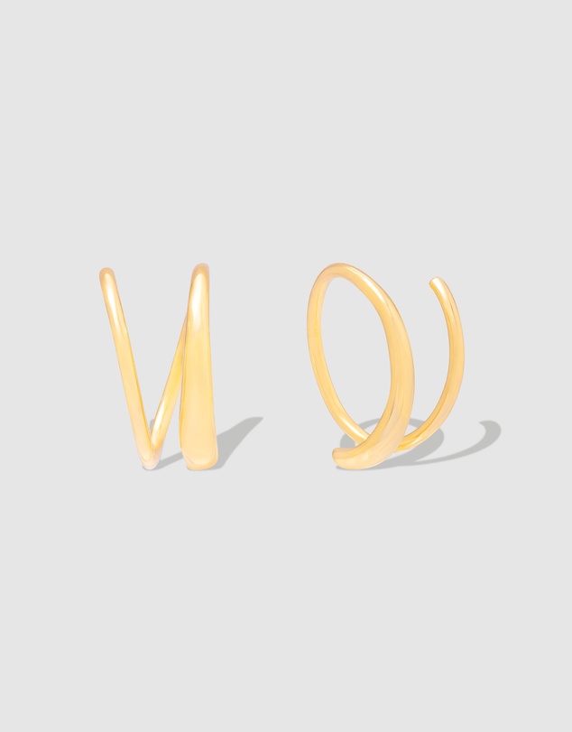 Wanderlust + Co - Loop 14K Solid Gold Hoop Earrings