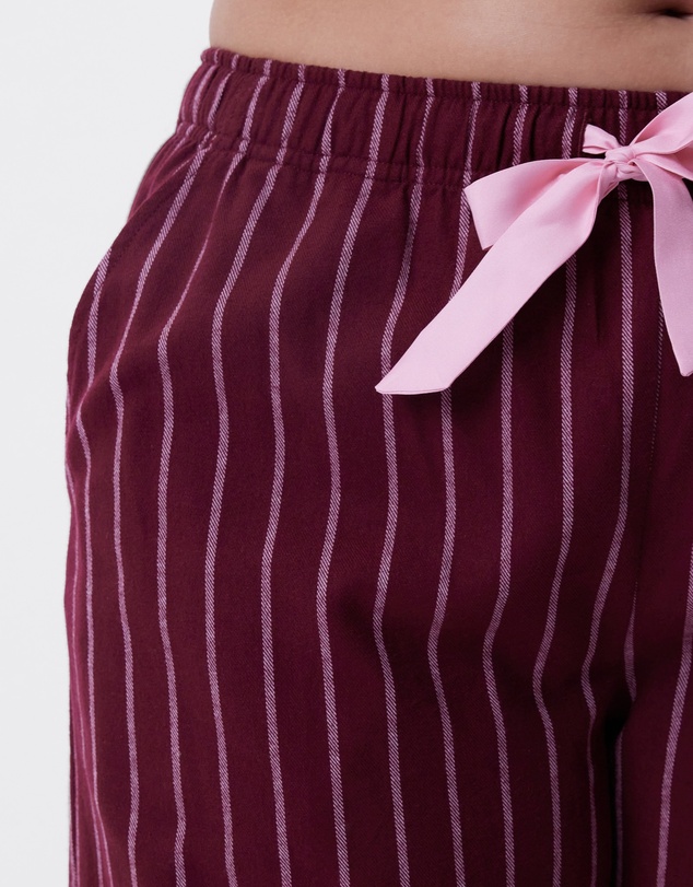 Bras N Things - Claire Long Pant - Print Stripe