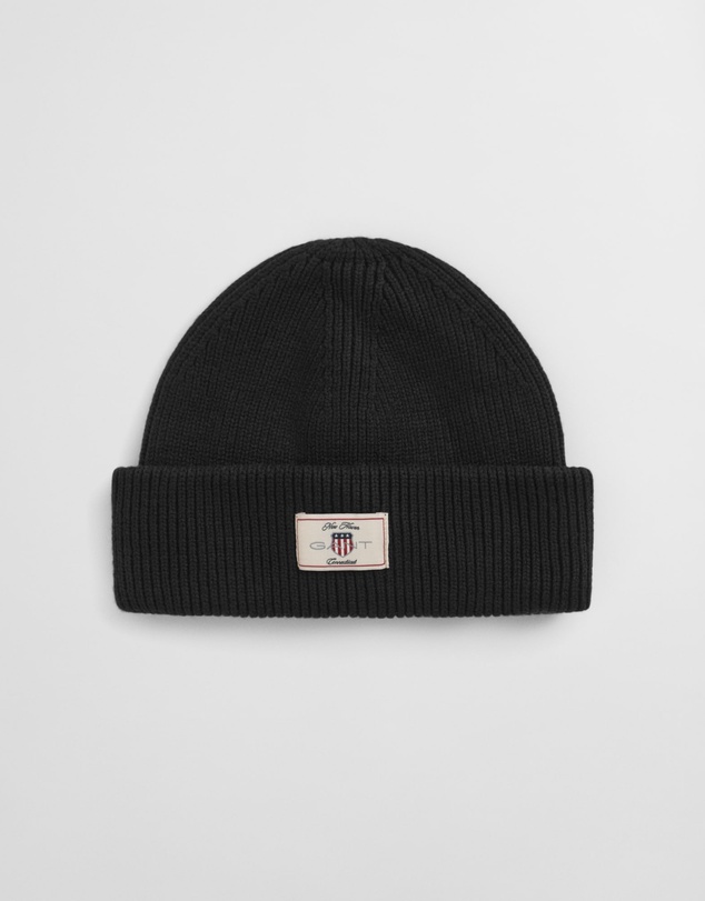 Gant - Ribbed Cotton Blend Beanie