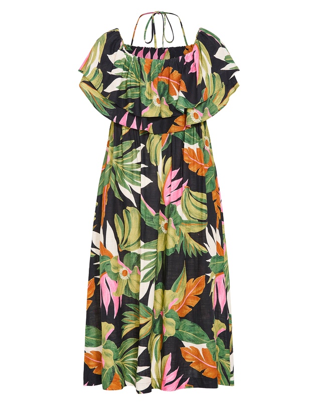 City Chic - Paradiso Print Maxi Dress