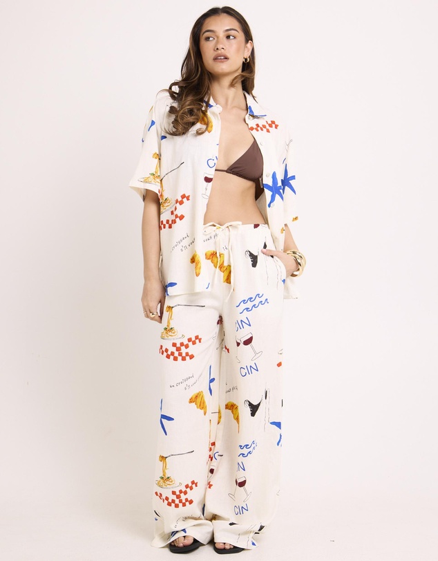 Subtitled - Escape Printed Short Sleeve Shirt