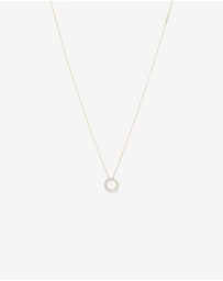 Michael Hill - 0.38 Carat TW Diamond Graduated Circle Necklace in 10kt Yellow Gold