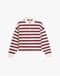 Tommy Hilfiger - 1985 Relaxed Fit Stripe LS Polo Shirt