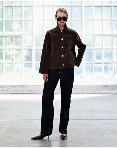 Staple the Label - Indi Faux Suede Barn Jacket
