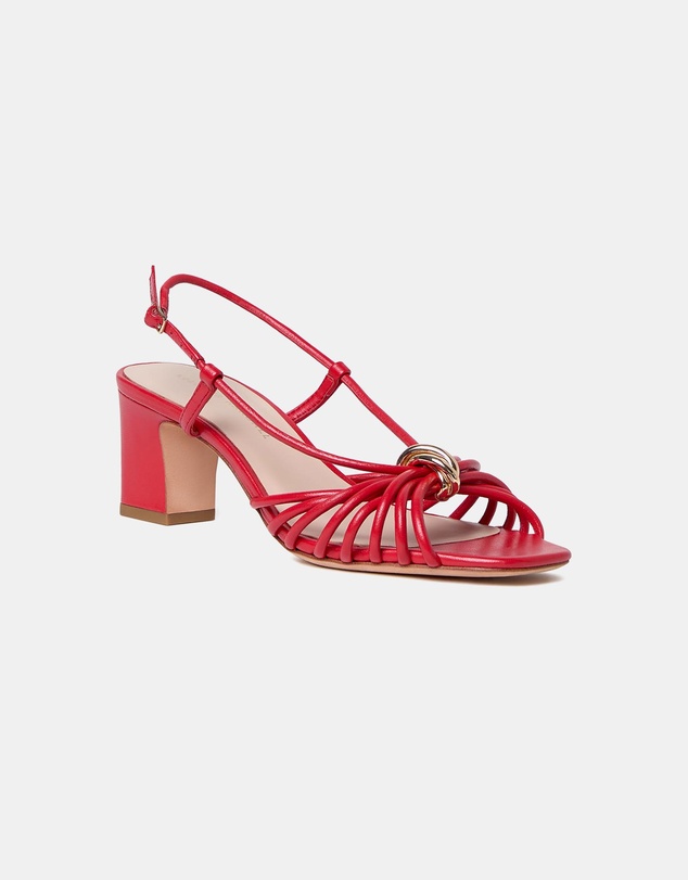 Loeffler Randall - Minna Strappy Mid Heel Sandal W/ Hardware