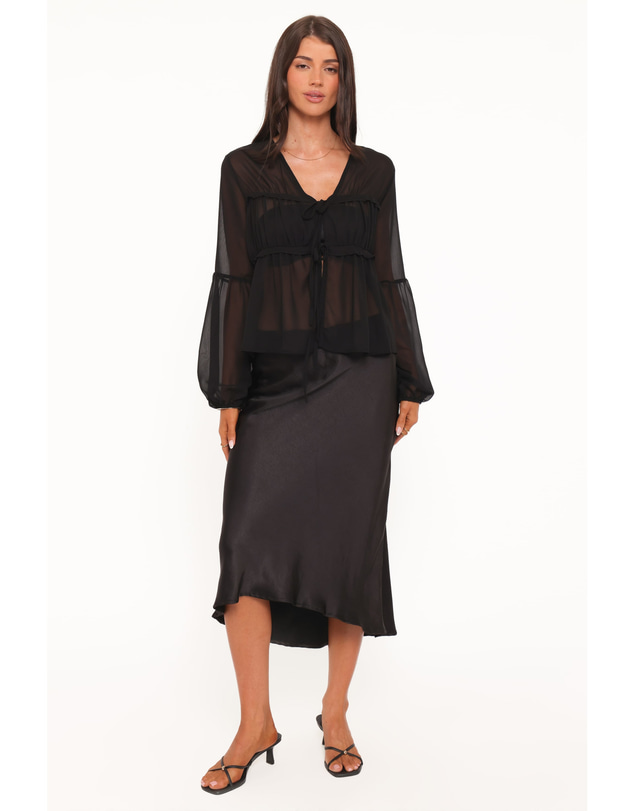 Petal & Pup - Chiaro Sheer Top - Black