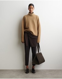 COS - Boiled-Wool Funnel-Neck Jumper