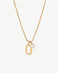 Zahar - Pearl Letter O Necklace