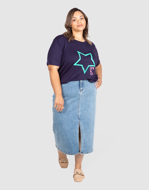 Love Your Wardrobe - LYW & Co Star Print Tee