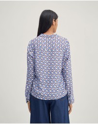 Oxford - Poppy Geo Print Shirt