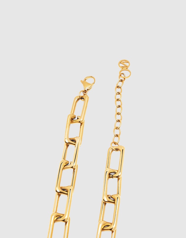 Nialaya Jewellery - Women's Gold Paperclip Chain